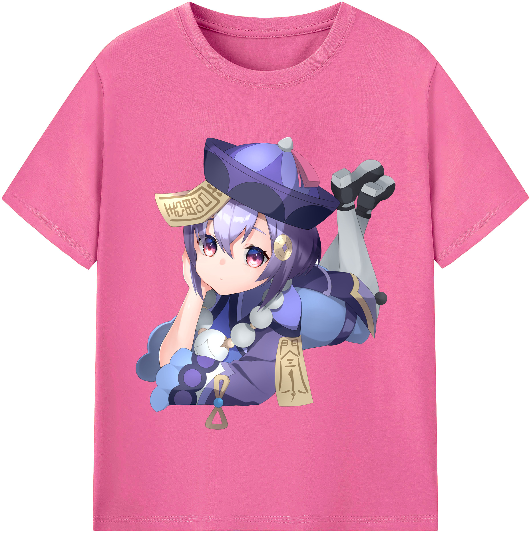 げんし神 七七 なな  genshin Nana レディースカジュアルプリントTシャツ（綿100％）